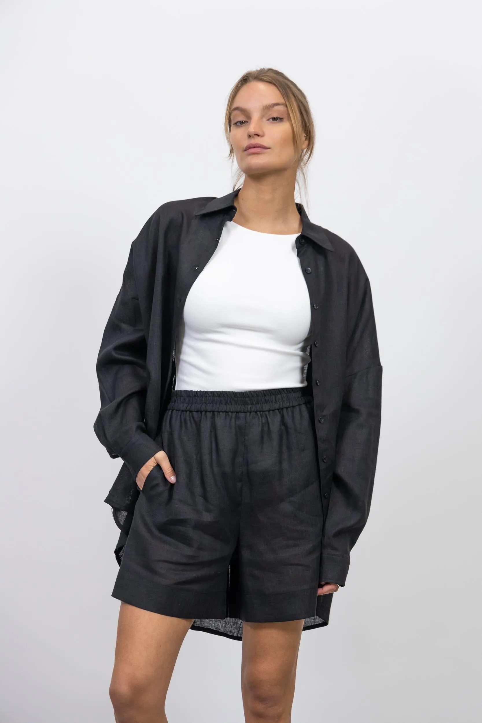 BILBAO OVERSIZED LINEN SHIRT
