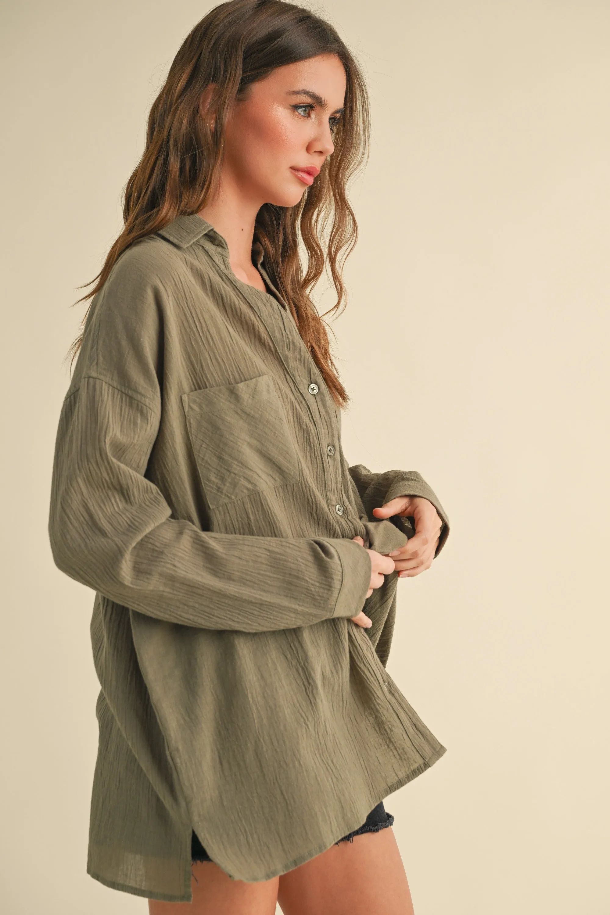 Buttondown Cotton Top