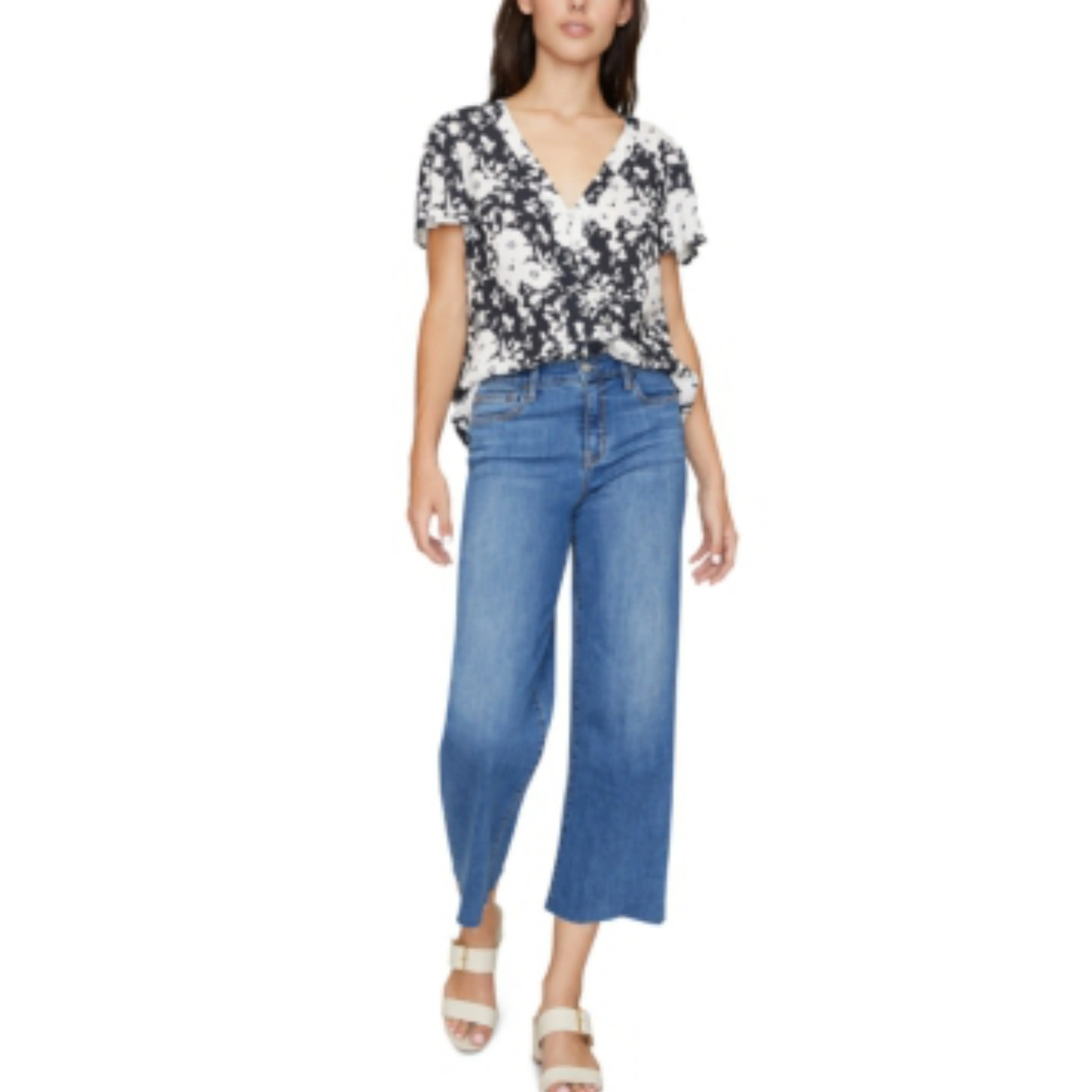 SANCTUARY Mia Shell Shadow Bloom Blouse