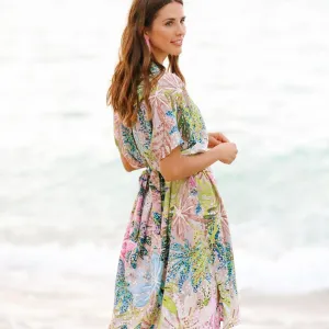 Shirt Dress - Sea Leaf